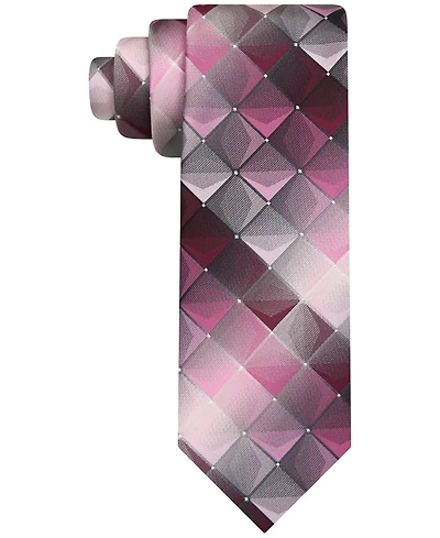 Van Heusen Men's Shadow Grid-Pattern Tie