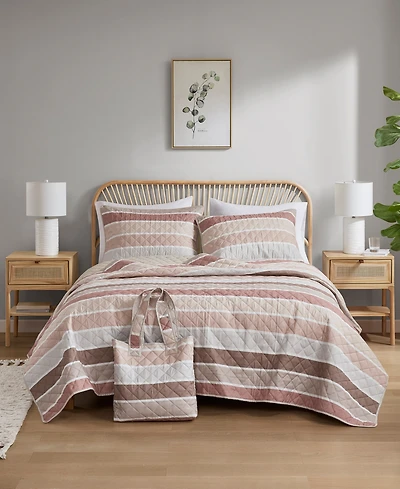 Addison Park Caleb Natural 3-Pc. Quilt and Tote Set, Twin