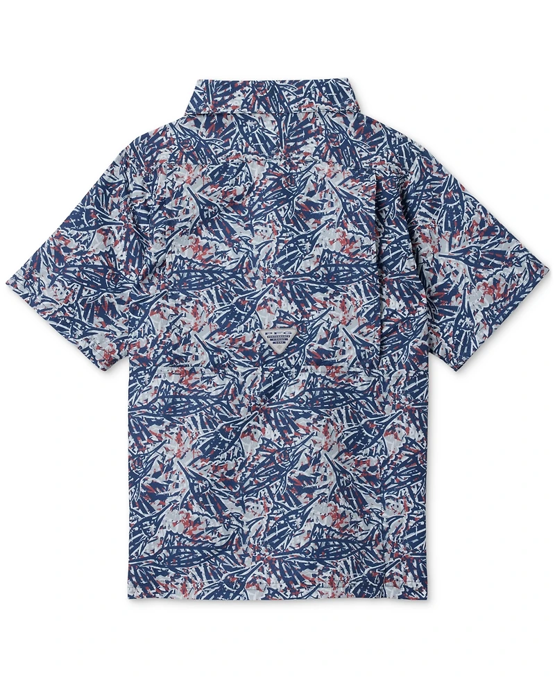 Columbia Big Boys Super Slack Tide Short-Sleeved Camp Shirt