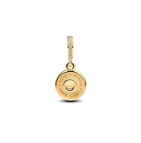 Pandora 14K Gold-Plated Happy Birthday Cake Dangle Charms