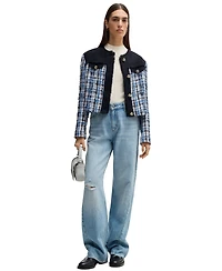 Boss by Hugo Women's Contrast Tweed Jacket