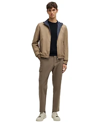 Boss by Hugo Men's Silk Regular-Fit Knit Structure Sweater