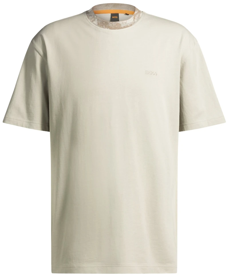 Boss by Hugo Boss Men's Artwork Collar Relaxed Fit T-Shirt