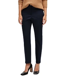 Boss by Hugo Women's Stretch-Cotton Twill Regular-Fit Trousers