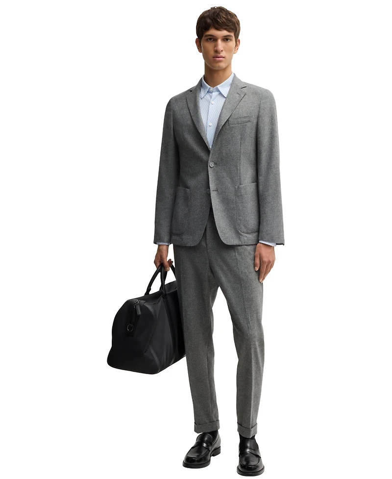 Boss by Hugo Men's Slim-Fit Printed Performance Dress Shirt