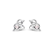 Pandora Sterling Silver Infinity Knot Stud Earrings