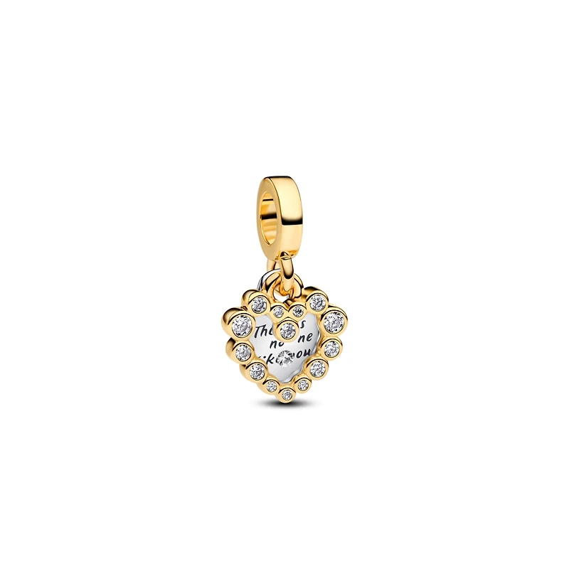 Pandora Sparkling Heart Double Dangle Charms