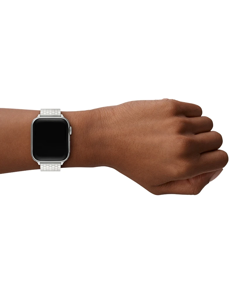 Tory Burch Women's The Eleanor White Ceramic Bracelet For Apple Watch 38-46mm