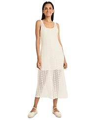 The Good Journey Women's Cotton Crochet Sleeveless Maxi Dress