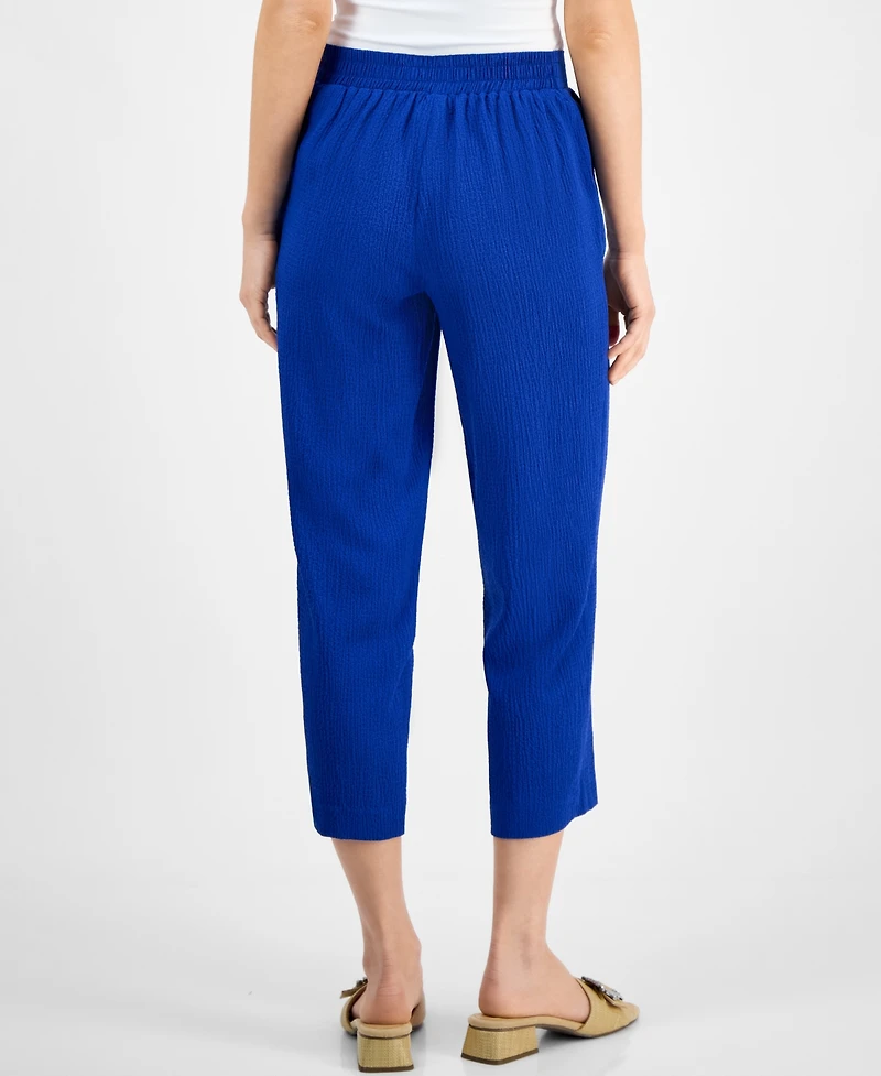 Ak Anne Klein Women's Pull-On Cropped Pants