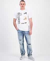Guess Men's Short Sleeve Vision is Reality Graphic Crewneck T-Shirt