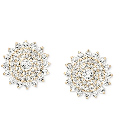 Wrapped in Love Diamond Flower Cluster Stud Earrings (1 ct. t.w) in 14k Gold, Exclusively at Macy's