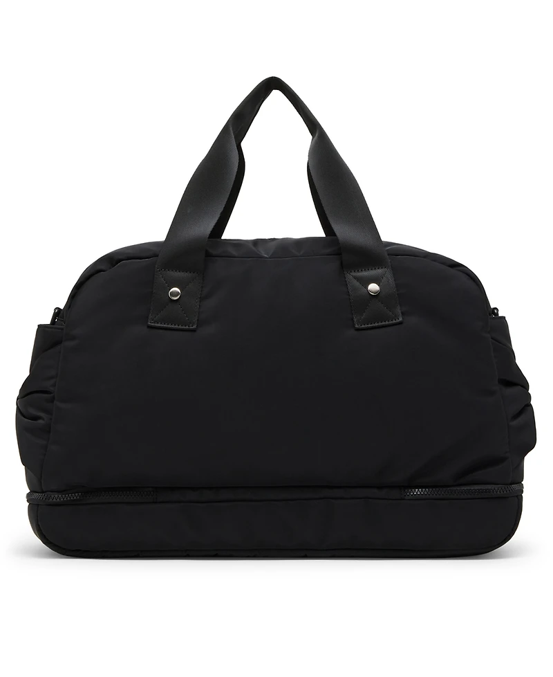 Madden Girl Bow Detail Zip Bottom Weekender Duffle Bag