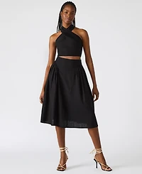 Steve Madden Women's Winnie Halter Crop Top