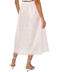 1.state Women's Embroidered Midi Skirt