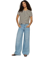 Sanctuary Women's Highland Mid Rise Wide-Leg Jeans