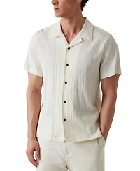Guess Men's Schaffer Regular-Fit Textured Button-Down Resort Shirt