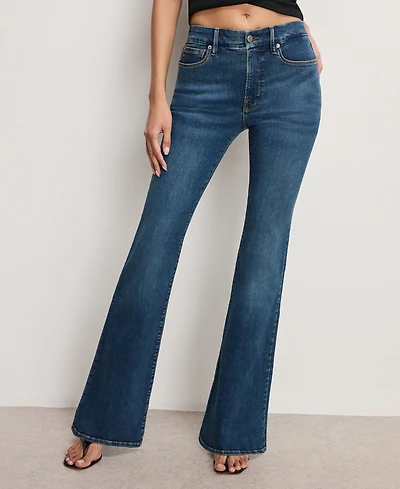 Good American Women's Legs Flare Jeans