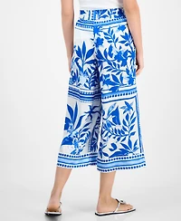 I.n.c. International Concepts Petite Printed High-Rise Cropped Pants, Exclusively at Macy's