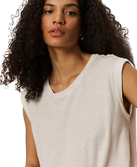 Sanctuary Women's Knot-Front Crewneck Muscle Tee