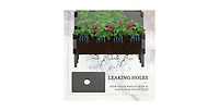 2 Tier Self Draining Wood Raised Garden Bed Planter Box with Trellis