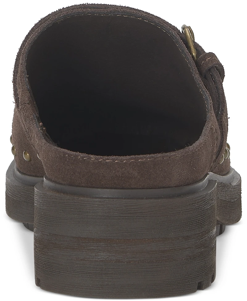 Lucky Brand Women's Caytina Studded Buckle Strap Clogs