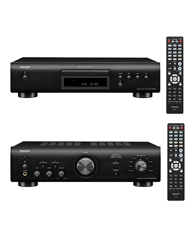 Denon Dcd-600NE Cd Player with Pma-600NE 2 Channel 70W Integrated Amplifier with Bluetooth