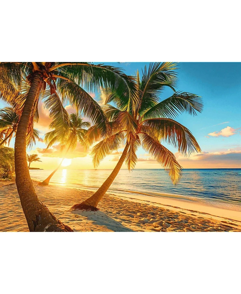 Trefl Red 1000 Piece Puzzle - Sunset Tropical Beach
