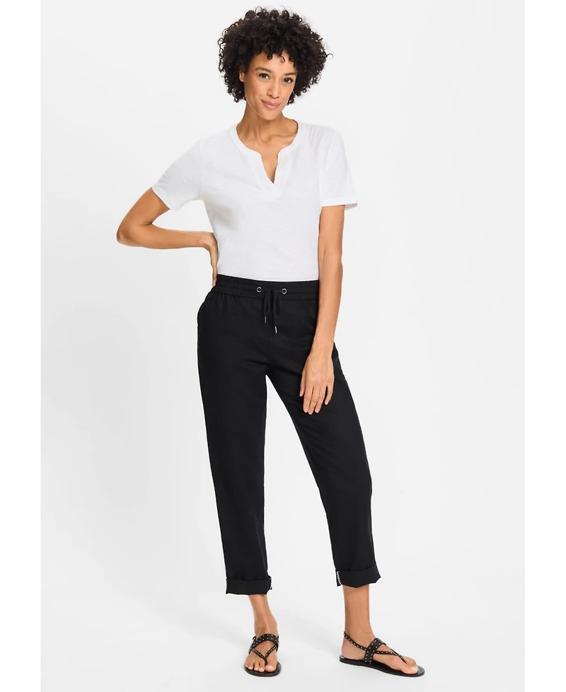 Olsen Women's Lisa Fit Straight Drawstring Pant