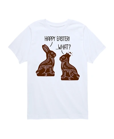 Hybrid Big Boys Happy Easter What Graphic T-Shirt