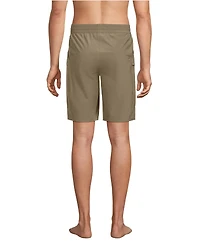 Lands' End Big & Tall 9 Inch Packable Cargo Swim Shorts