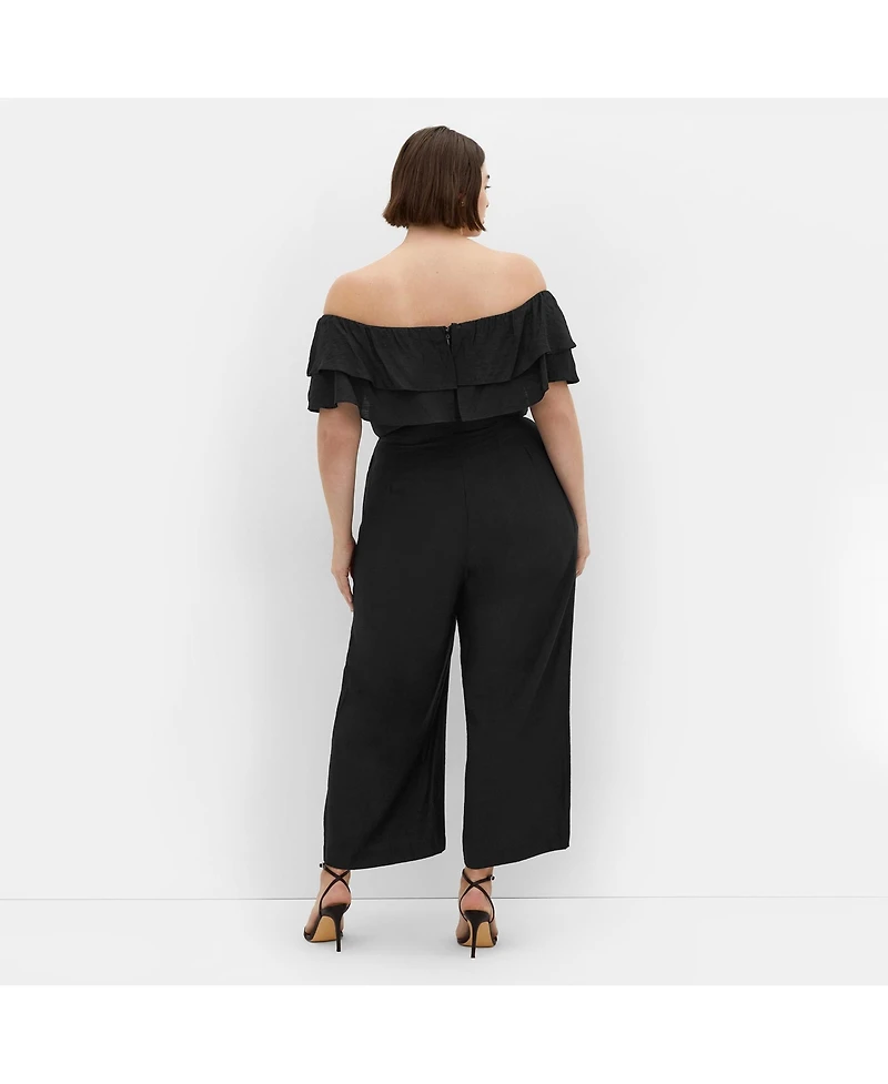 City Chic Plus Poppy Jumpsuit