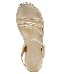 Anne Klein Women's Ellen Strappy Footbed Flat Sandals