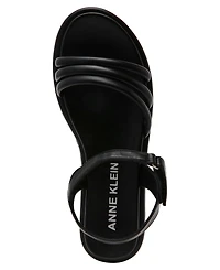 Anne Klein Women's Ellen Strappy Footbed Flat Sandals