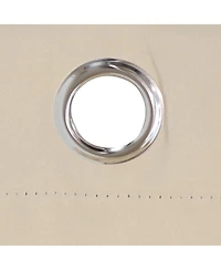Room Darkening Curtain Panel with Grommet Top - 52 x 96 in. - Beige - Set of 2
