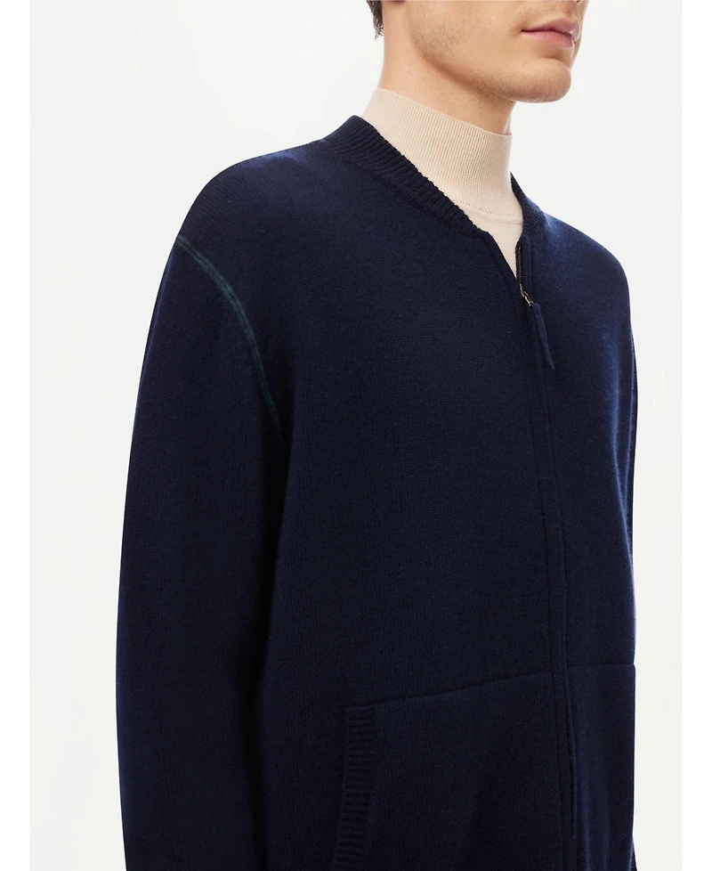 Gobi Cashmere Men's Cashmere Jacket with Zip Closure