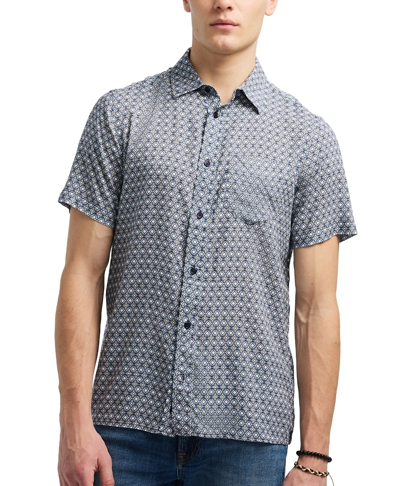 Men's Sirilo Geo-Pattern Shirt