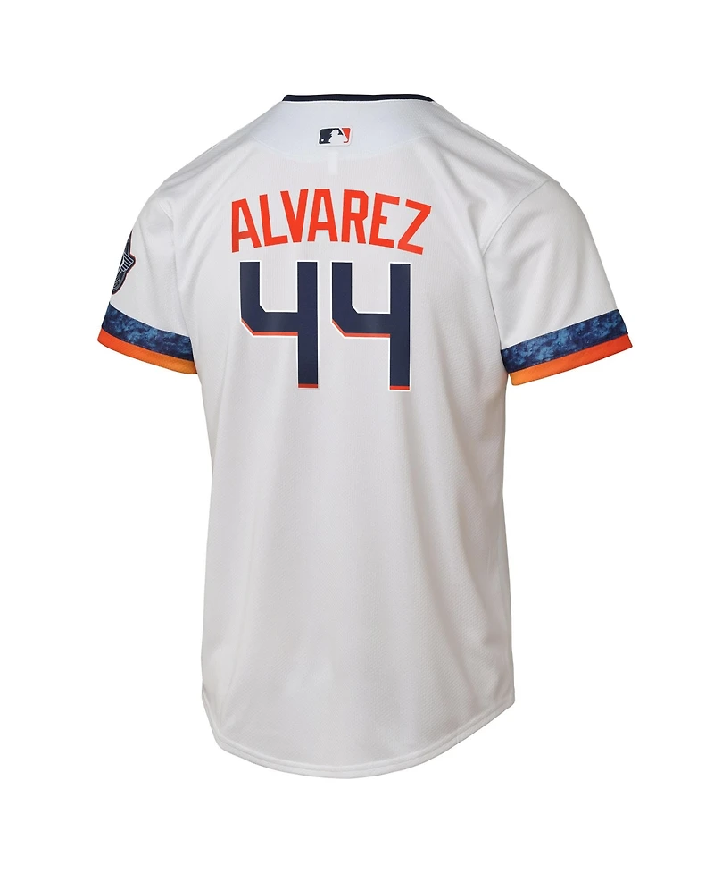 Nike Big Boys and Girls Yordan Alvarez White Houston Astros 2025 City Connect Limited Player Jersey