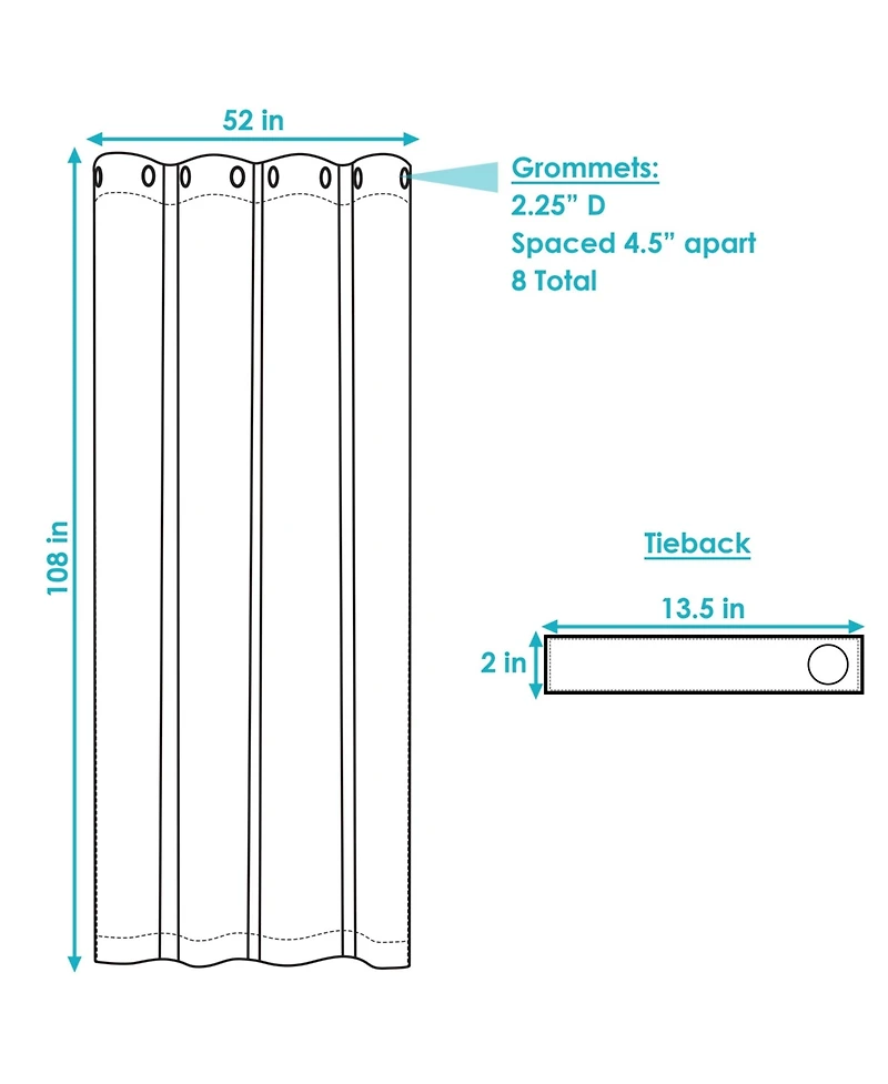 Blackout Curtain Panel with Grommet Top