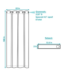 Blackout Curtain Panel with Grommet Top