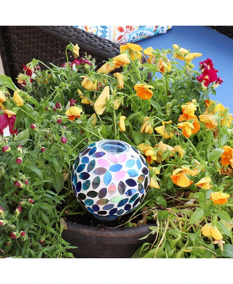 Glass Mosaic Watering Globe for Plants and Flowers