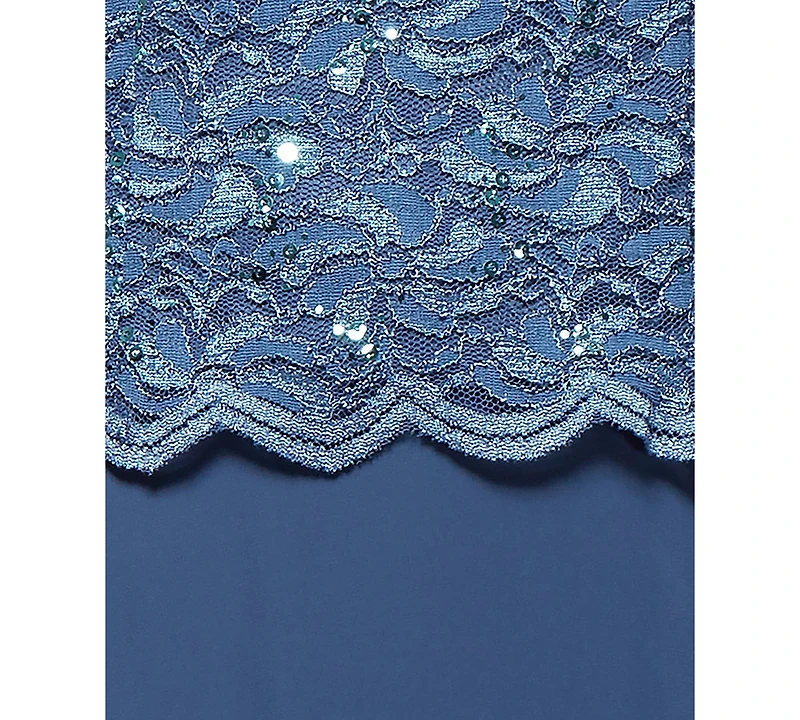 Alex Evenings Women's Lace-Bodice Gown