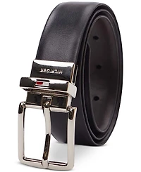 Tommy Hilfiger Big Boys Reversible Dress Belt with Logo Buckle