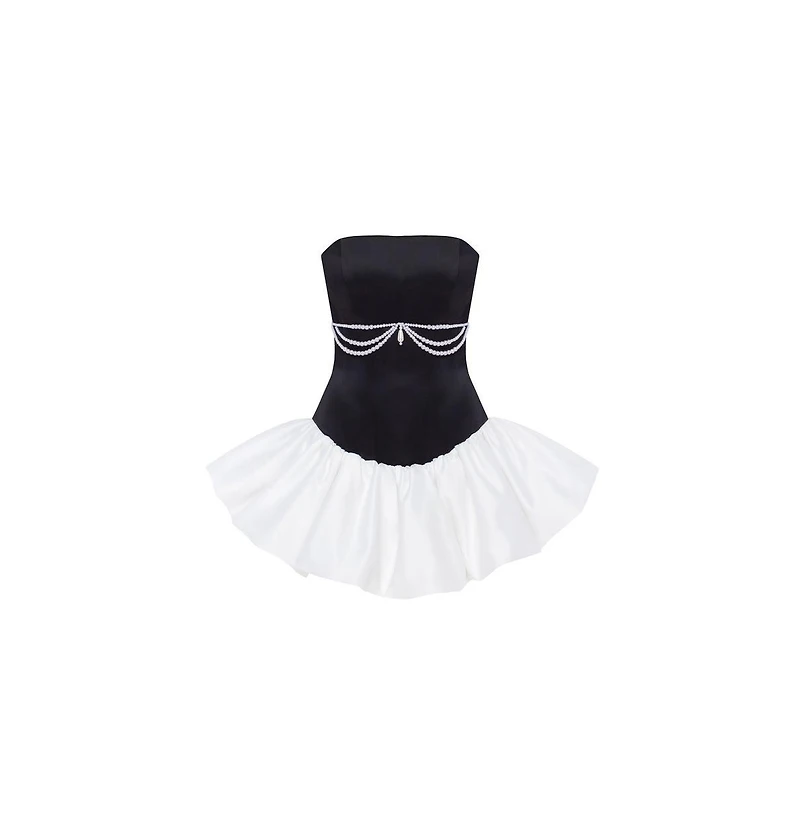 Milla Women's Swan-like mini corset dress