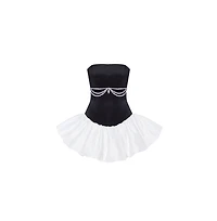Milla Women's Swan-like mini corset dress