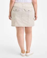 Style & Co Plus Size Comfort-Waist Cargo Skirt, Exclusively at Macy's
