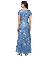 Alex Evenings Petite Embellished Lace Gown