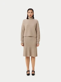 Gobi Cashmere Women's Cropped T-Neck Sweater