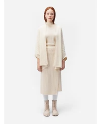 Gobi Cashmere Women's Cable-Knit Cashmere Poncho