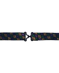 Trafalgar Men's Carnival Diamond Multi-Colored Novelty Silk Bow Tie